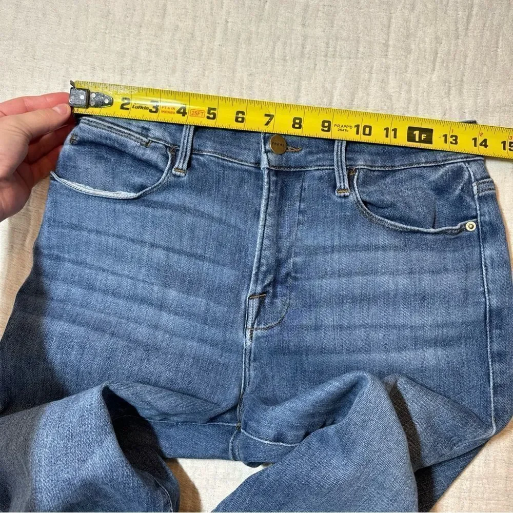 Frame Le High Straight Bestia Mid Wash Jeans size 29